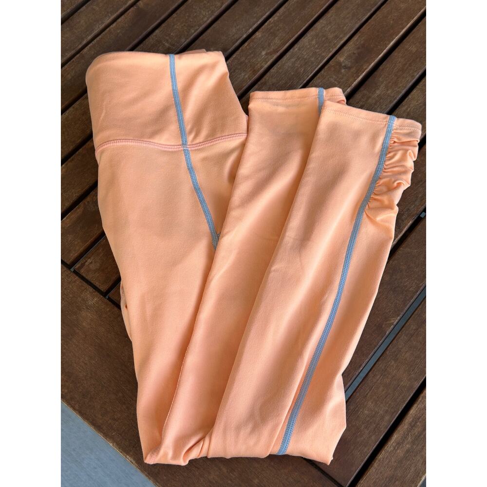 Free People Movement You’re A Peach Sport Leggings Size XS 7/8 Length Orange Gym - Picture 7 of 11
